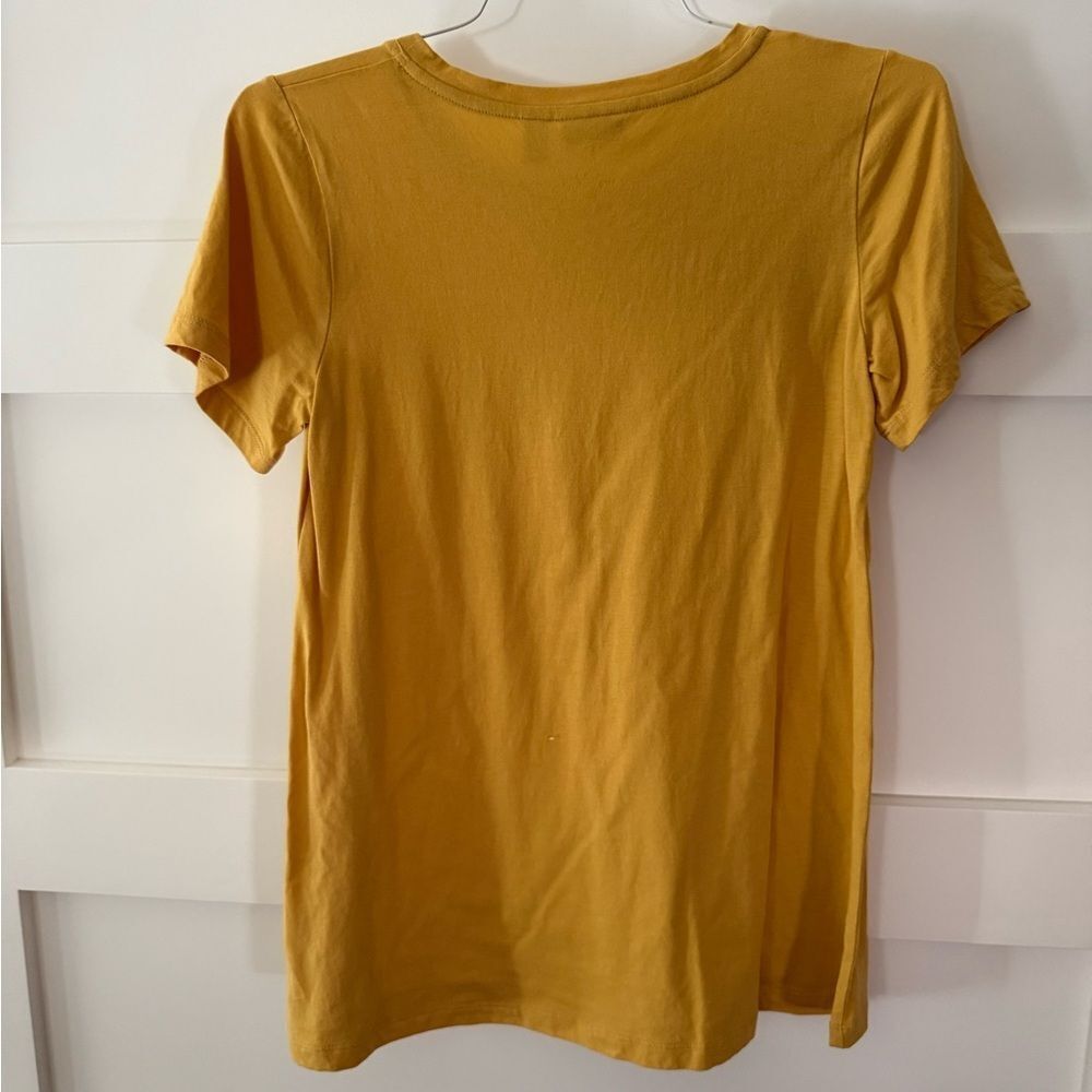 Logo by Lori Goldstein Mustard Yellow Women's Top size XS - Picture 3 of 5